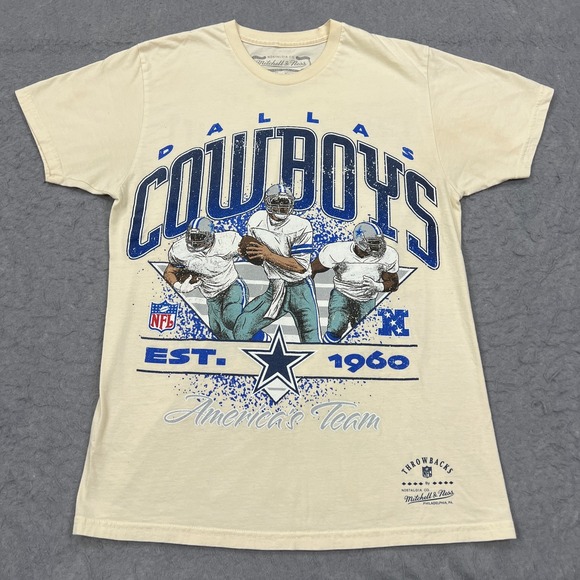 Mitchell & Ness Dallas Cowboys T-Shirt Men's Medium Super Bowl NFL Football - Picture 1 of 10